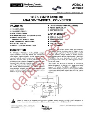 ADS826E/1K datasheet  